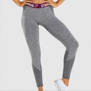 Gymshark Flex Leggings Charcoal/Deep Plum